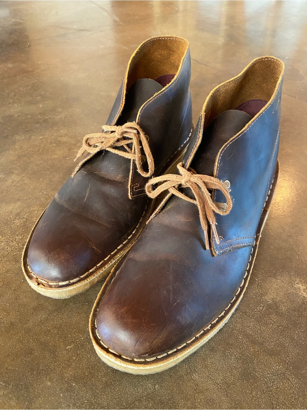Clarks Originaks Men's Brown Leather Desert Chukka Boots